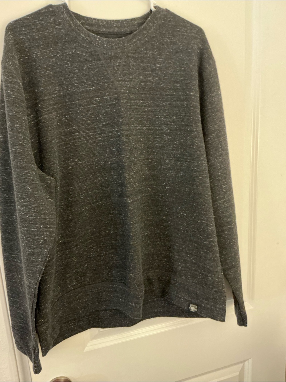 Copper & Oak Supply Co. Dark Heather Charcoal Gray Fleece Crewneck Sweatshirt XL
